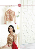 CREAM KASEESH MAHARANI JACKET STYLE PARTY WEAR SUIT - Asian Party Wear