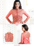 Pink Jacket Style Indian Wedding Salwar Suit - Asian Party Wear