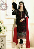 BLACK KASEESH PRACHI SILVER PEARL DESIGNER SALWAR KAMEEZ - Asian Party Wear