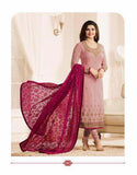 Hot Pink Heavy Designer Party Wear - Asian Party Wear