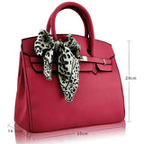 LS00141B - Pink Fashion Scarf Tote Designer Handbag - Asian Party Wear