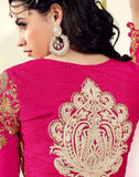 L19004 PINK LAVINA HEAVY EMBRIODERD DESIGNER DRESS - Asian Party Wear