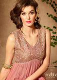 ZM3104 PINK MAISHA INFINITY EMBROIDERED EID SUIT - Asian Party Wear