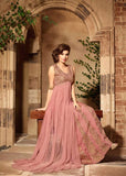 ZM3104 PINK MAISHA INFINITY EMBROIDERED EID SUIT - Asian Party Wear