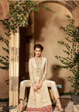 3106 CREAM MAISHA INFINITY EMBROIDERED EID SUIT - Asian Party Wear