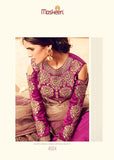 4504 PURPLE AND BROWN MAISHA MASKEEN WEDDING WEAR LEHENGA - Asian Party Wear