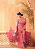 4505 RAPTURE ROSE PINK MAISHA MASKEEN FULLY EMBROIDERED PARTY WEAR DRESS - Asian Party Wear