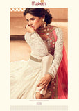 ZMS4506 WHITE MAISHA MASKEEN DESIGNER WEDDING WEAR GOWN - Asian Party Wear