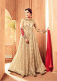 4507 BEIGE MAISHA MASKEEN DESIGNER WEDDING WEAR DRESS - Asian Party Wear