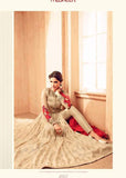 4507 BEIGE MAISHA MASKEEN DESIGNER WEDDING WEAR DRESS - Asian Party Wear
