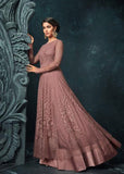 PINK INDIAN EVENING & WEDDING ANARKALI GOWN - Asian Party Wear