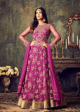 MZ4702 HOT PINK MAISHA AZARA BRIDAL WEDDING WEAR LEHENGA - Asian Party Wear