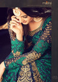 MZ4705 NAVY BLUE/GREEN MAISHA AZARA BRIDAL WEDDING WEAR DRESS - Asian Party Wear