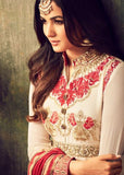 MZ4706 WHITE AND RED MAISHA AZARA BRIDAL WEDDING WEAR DRESS - Asian Party Wear