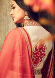 MZ4706 WHITE AND RED MAISHA AZARA BRIDAL WEDDING WEAR DRESS - Asian Party Wear