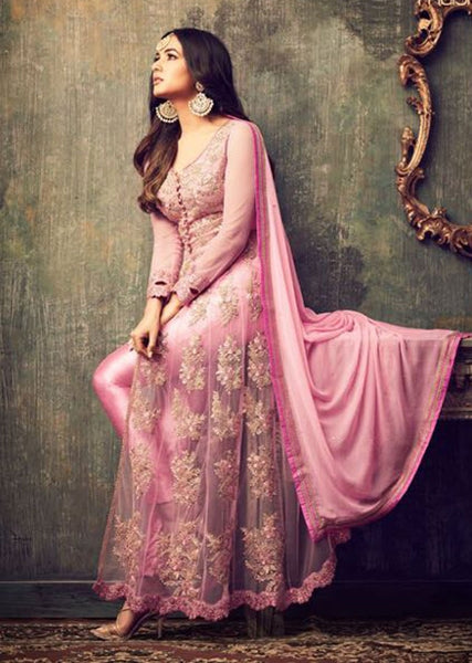 ZMZ4708 PINK MAISHA AZARA WEDDING WEAR DRESS - Asian Party Wear