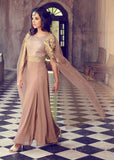 Light brown mohini glamour stylish party wear suit - Asian Party Wear