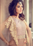 Light brown mohini glamour stylish party wear suit - Asian Party Wear