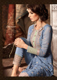 FADED DENIM BLUE MOHINI GLAMOUR VOL 34 SEMI STITCHED DESIGNER SALWAR SUIT - Asian Party Wear