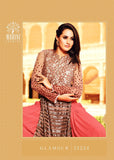 35004 MAROON MOHINI GLAMOUR PARTY WEAR SEMI STITCHED SUIT - Asian Party Wear