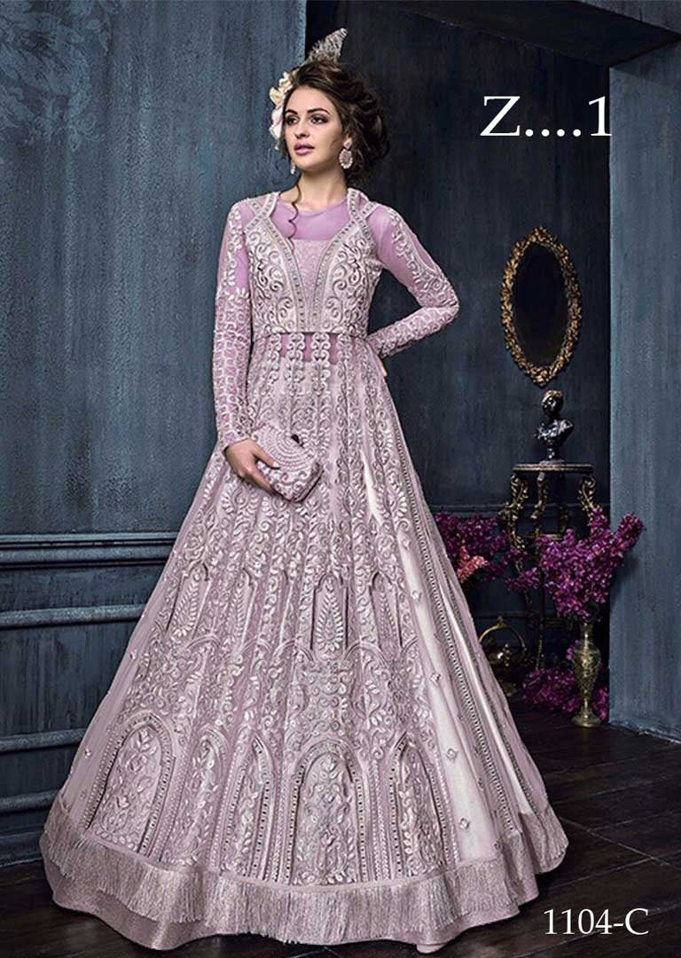 light purple indian wedding dress Royal Purple Purple Indian Wedding Dress Noor- Indian Wedding Formal Dress In Purple Hues Karigur