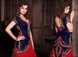 MP21001 Blue With Red Mohini Princess Wedding Wear - Asian Party Wear