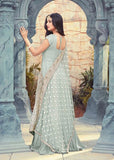 MINT INDIAN PAKISTANI WEDDING PARTY WEAR ANARKALI GOWN - Asian Party Wear