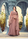 ASH ROSE INDIAN PAKISTANI PARTY WEAR ANARKALI DRESS - Asian Party Wear