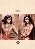 3607-A BROWN PINK MAISHA MASKEEN SEEP WEDDING WEAR SUIT - Asian Party Wear