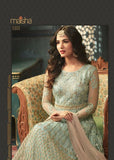 Mint Indian Party Wear Asian Anarkali Wedding Bridal Dress - Asian Party Wear