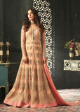 Blooming Dahlia Indian Party Wear Asian Anarkali Wedding Bridal Dress - Asian Party Wear