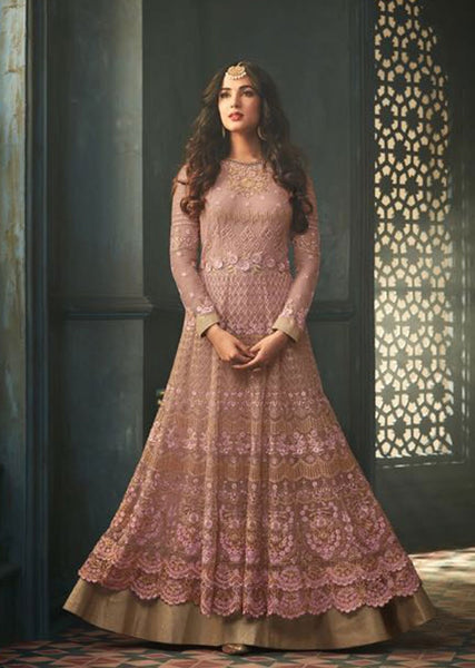 Ash Rose Indian Party Wear Asian Anarkali Wedding Bridal Dress - Asian Party Wear