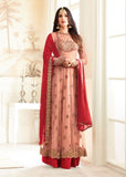 4605-C BLOOMING DAHLIA MAISHA DESIGNER WEDDING WEAR ANARKALI DRESS - Asian Party Wear