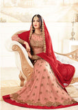 4605-C BLOOMING DAHLIA MAISHA DESIGNER WEDDING WEAR ANARKALI DRESS - Asian Party Wear