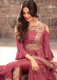 5201 HOT PINK MAISHA ZUAAN WEDDING WEAR DRESS - Asian Party Wear