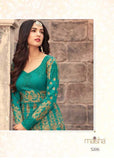 5206 TEAL MAISHA ZUAAN WEDDING WEAR LEHENGA - Asian Party Wear