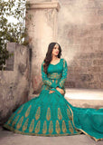 5206 TEAL MAISHA ZUAAN WEDDING WEAR LEHENGA - Asian Party Wear