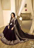 EID DRESS COLLECTION : PURPLE EMBELLISHED ANARKALI SUIT - Asian Party Wear