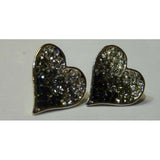 GORGEOUS NEW TWO TONE HEART SHAPED EARRINGS - Asian Party Wear