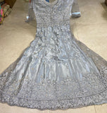 ASH GREY INDIAN BRIDAL & WEDDING GOWN - Asian Party Wear