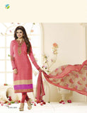 SLK2855 - Pink Kaseesh Silkina Royal Crepe 3 Salwar Kameez Suit - Asian Party Wear