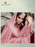 SJ4003-D PINK SAJAWAT GEORGETTE SALWAR KAMEEZ - Asian Party Wear