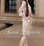 SKIN COLOUR CHIFFON READY MADE OUTFIT - Asian Party Wear