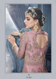 S-84 PURPLE SYBELLA HEAVY EMBROIDERED WEDDING WEAR DRESS - Asian Party Wear