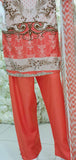 Alkaram Peach Designer Readymade Pakistani Suit - Asian Party Wear