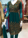 FANCY PAKISTANI READYMADE CHURIDAAR DESIGNER SUITS - Asian Party Wear