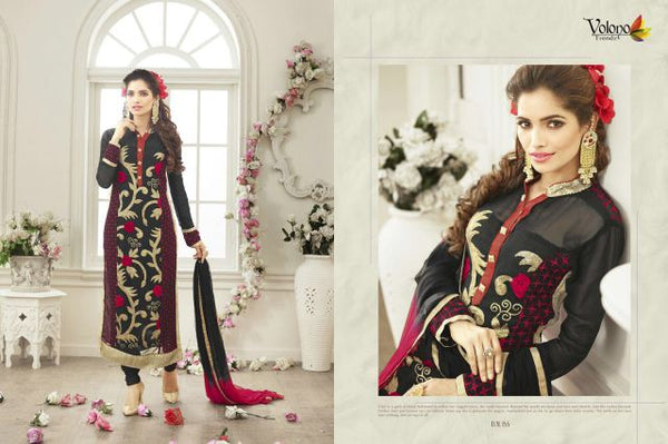  Black Designer Salwar Kameez Suit - 155 Black Suit - Asian Party Wear