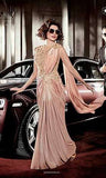 ZAHR5120 ROSE QUARTZ NUDE COLOUR HEROINE PRIYANKA CHOPRA STYLISH DRESS - Asian Party Wear