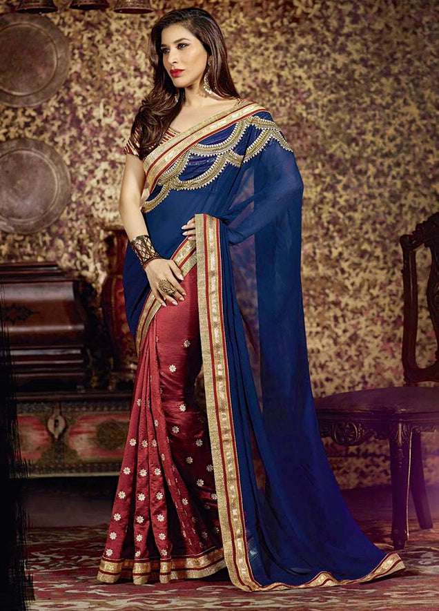 Anandani Bollywood Designer Party Wear Sari saree - Walmart.com