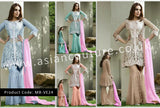 Pakistani Designer Party Wear Sharara Suit - Asian Party Wear